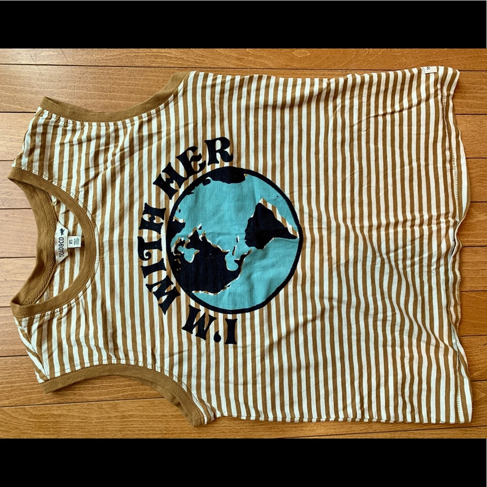 Toad&Co Tank top. Size XS. “I’m with her” earth shirt. Sustainable brand.